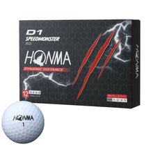本間ゴルフ　D1 SPEEDMONSTER スピードモンスター 2023年モデル　ゴルフボール　1ダース（12球入り）　ホワイト