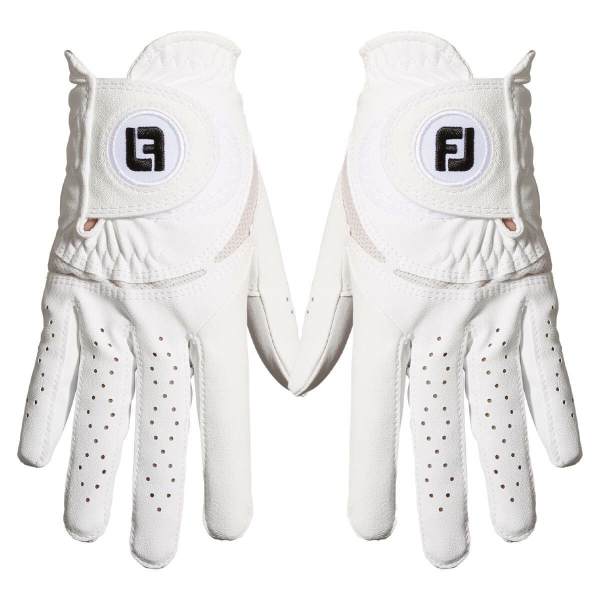 フットジョイ FootJoy　WeatherSof ウェザーソフ 2023年モデル　両手用 レディース ゴルフグローブ FGWFPR WT ホワイト ホワイト