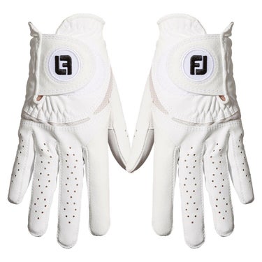 フットジョイ FootJoy　WeatherSof ウェザーソフ 2023年モデル　両手用 レディース ゴルフグローブ FGWFPR WT ホワイト ホワイト