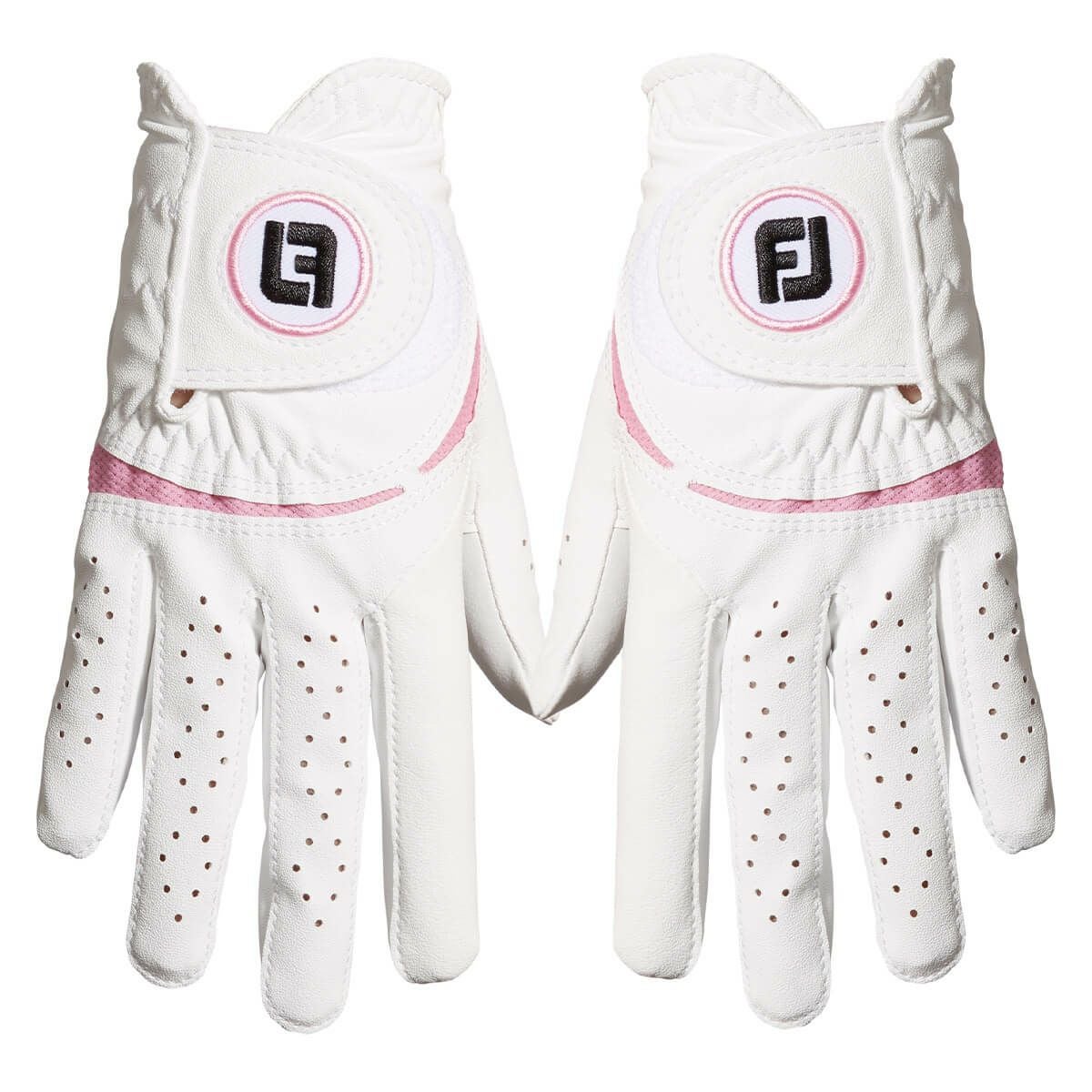 フットジョイ FootJoy　WeatherSof ウェザーソフ 2023年モデル　両手用 レディース ゴルフグローブ FGWFPR WP ホワイト/ピンク ホワイト/ピンク