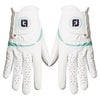 フットジョイ FootJoy　WeatherSof ウェザーソフ 2023年モデル　両手用 レディース ゴルフグローブ FGWFPR WS ホワイト/シーグラス ホワイト/シーグラス
