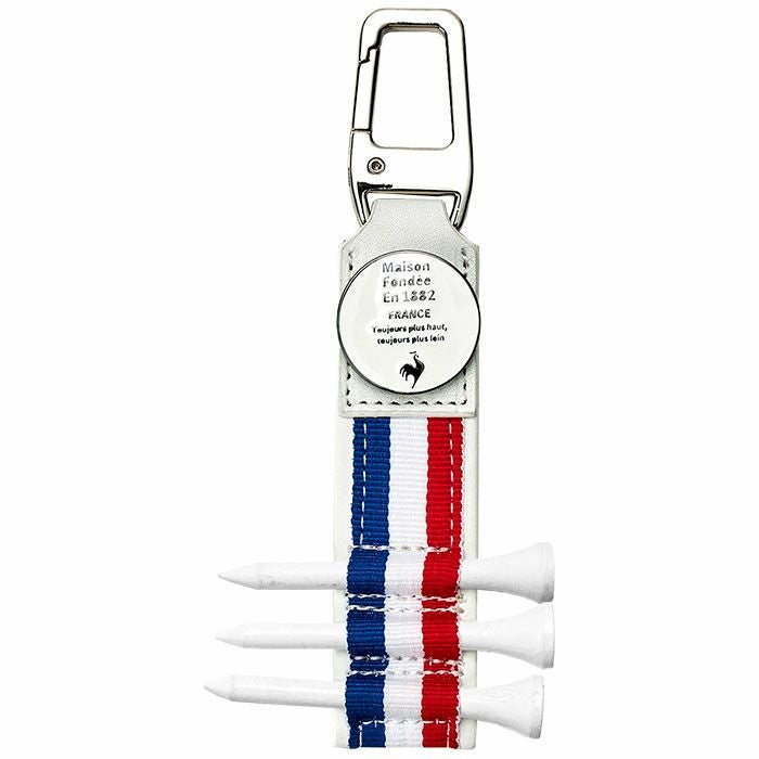 ルコック Le coq sportif　メンズ マーカー付き ティーホルダー QQBTJX04 WH00 ホワイト ホワイト（WH00）