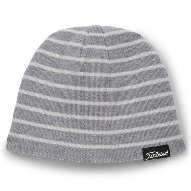 タイトリスト Titleist　メンズ プレーヤーズ リバーシブル ビーニー TH23PB 0G1 杢グレー×杢ホワイト　2023年モデル 杢グレー×杢ホワイト