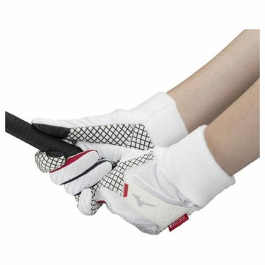 ミズノ MIZUNO　THERMA GRIP ブレスサーモ サーマグリップ　両手用 レディース ゴルフグローブ 5MJWB352 01 ホワイト 詳細1