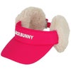 ジャックバニー Jack Bunny!!　レディース ファー耳当て付き サンバイザー 262-3287104 090 ピンク　2023年モデル ピンク（090）
