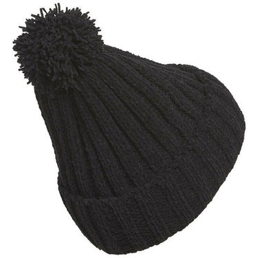 アディダス adidas　レディース ケーブルニット ビーニー DKL27 HY6028 ブラック　2023年モデル 詳細1