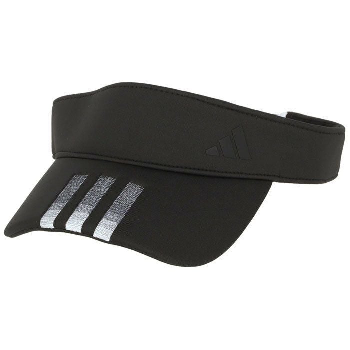 アディダス adidas　レディース スリーストライプス 耳当て付き サンバイザー MMS79 IB0446 ブラック　2023年モデル 詳細2