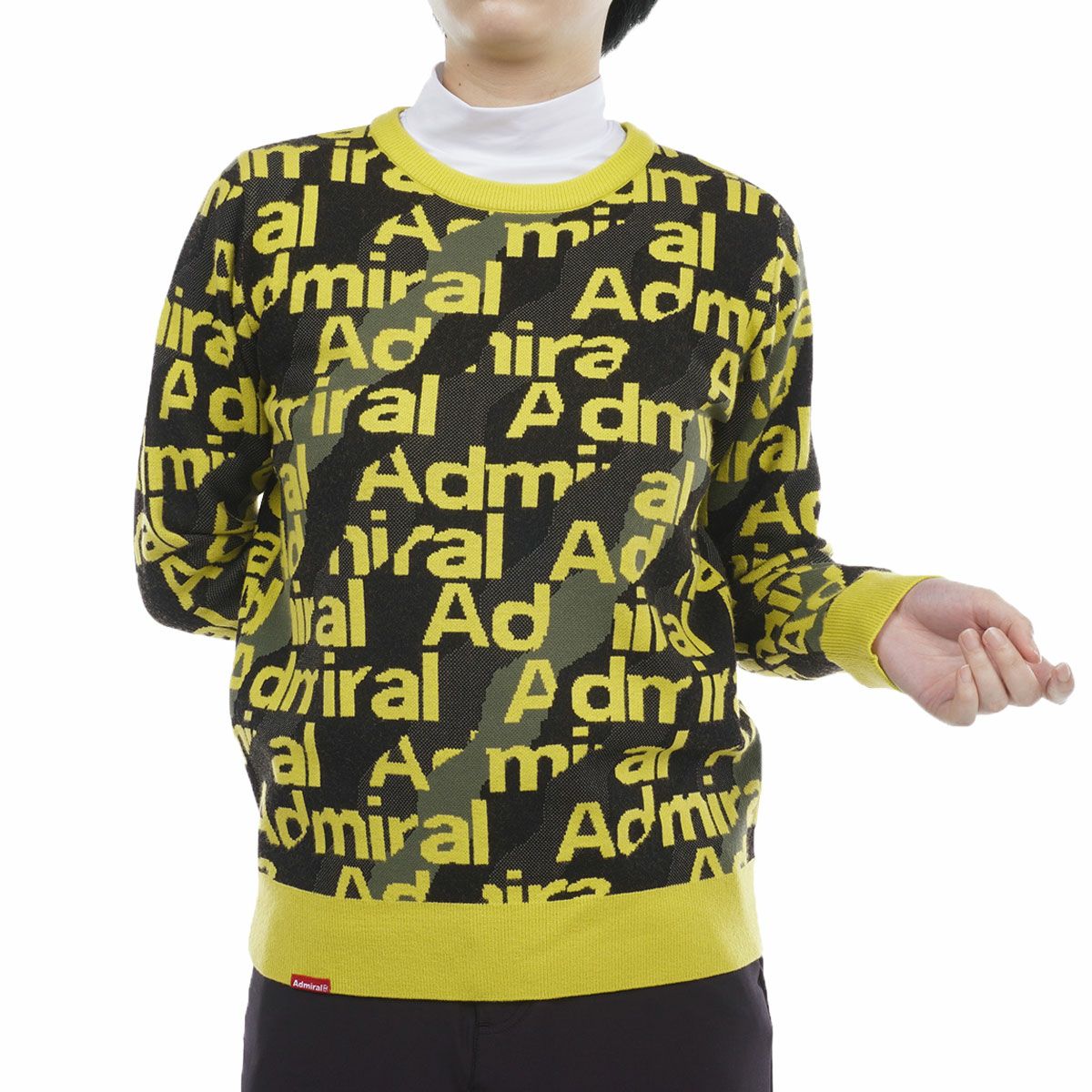 アドミラル Admiral レディース ロゴジャカード 総柄 長袖 クルー