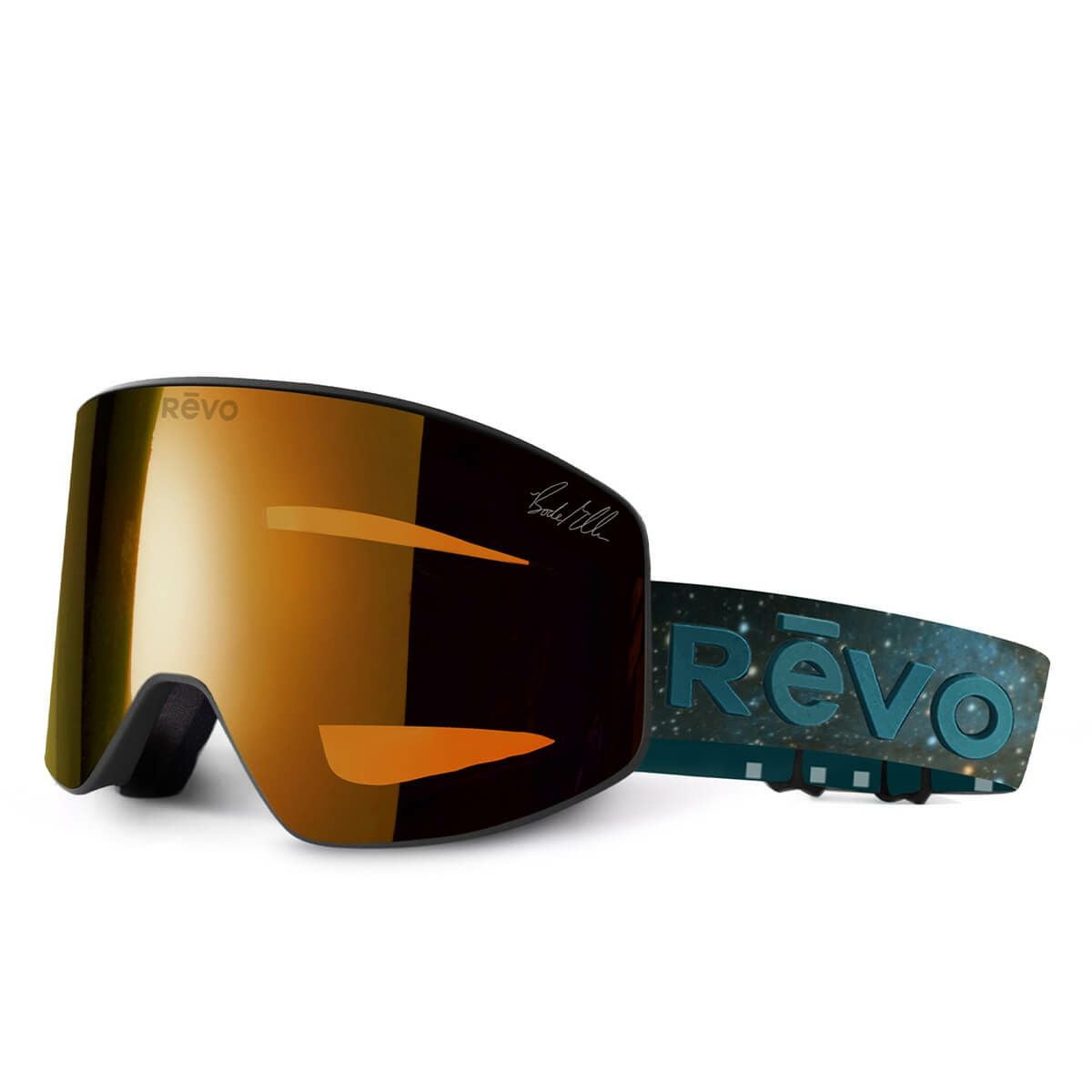 リーボ Revo GRAVITY NO.7 / BODE MILLER グラビティ NO.7 /ボディー ミラー Matte Black / Solar Orange スキー スノーボードゴーグル 2024-2025