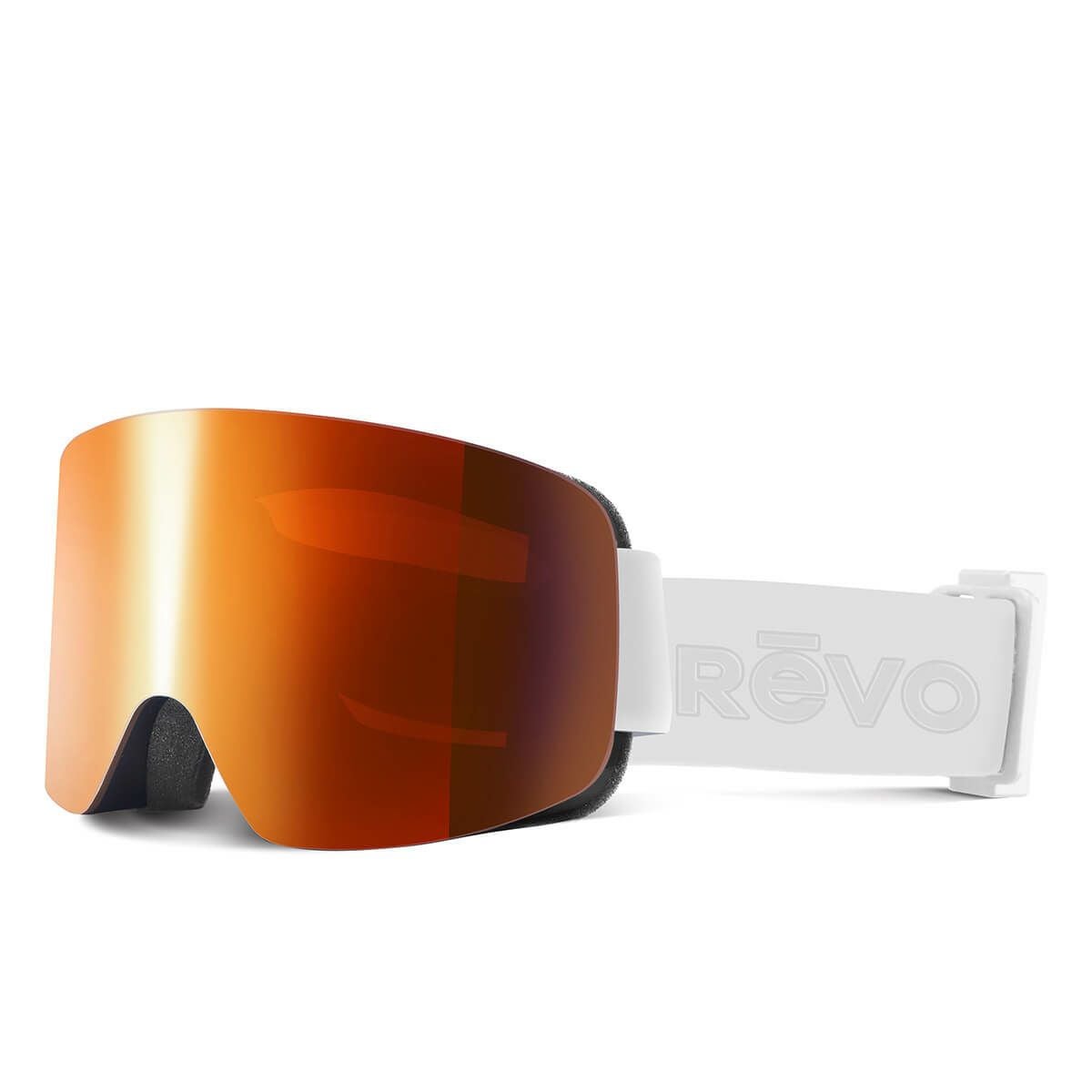 リーボ Revo SOLSTICE NO.9 / BODE MILLER ソォルスティス NO.9 /ボディー ミラー Matte White / Solar Orange スキー スノーボードゴーグル 2024-2025