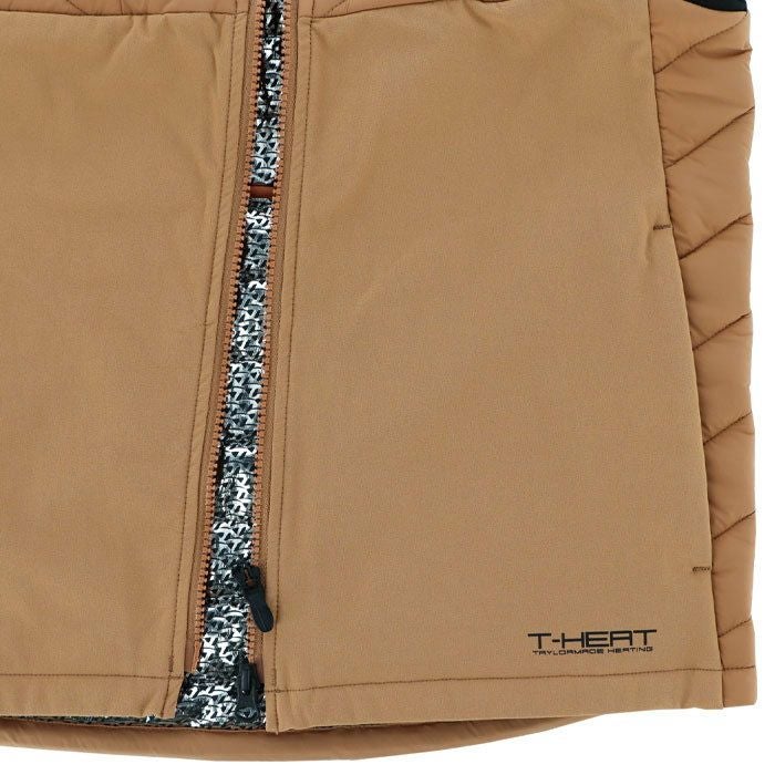 テーラーメイド TaylorMade　メンズ 撥水 防風 ロゴデザイン 中綿入り ストレッチ フルジップ ハイブリッド ベスト TL064　2023年モデル 詳細5