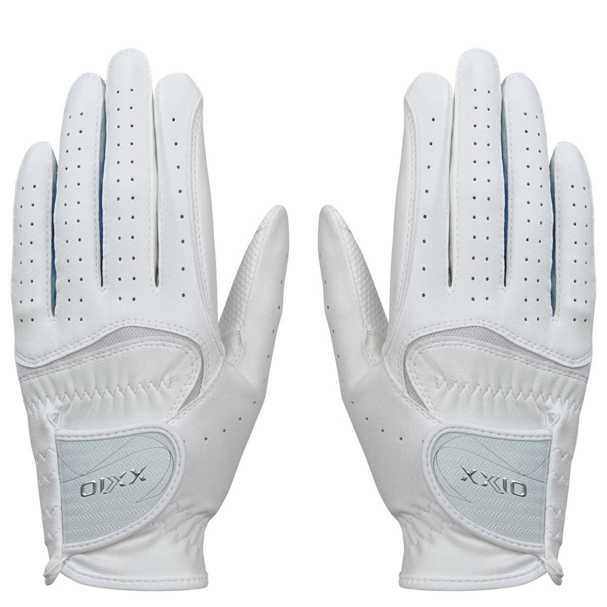 ゼクシオ XXIO　ダントツ密着グリップ 両手用 レディース ゴルフグローブ GGG-X021WW ホワイト/ネイビー　2024年モデル 詳細1