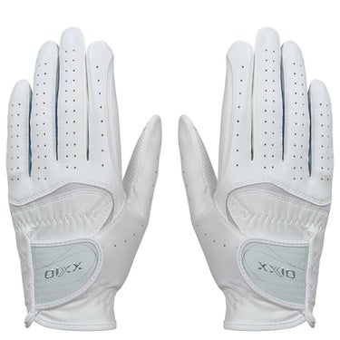 ゼクシオ XXIO　ダントツ密着グリップ 両手用 レディース ゴルフグローブ GGG-X021WW ホワイト/ネイビー　2024年モデル 詳細1