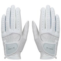ゼクシオ XXIO　ダントツ密着グリップ 両手用 レディース ゴルフグローブ GGG-X021WW ホワイト/ネイビー　2024年モデル