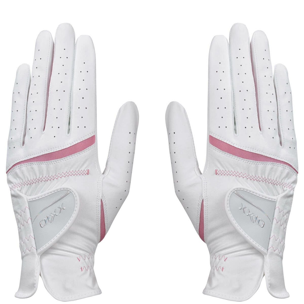 ゼクシオ XXIO　両手用 レディース ゴルフグローブ GGG-X022WW ホワイト/ピンク　2024年モデル ホワイト/ピンク