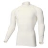 ミズノ MIZUNO　メンズ バイオギア ブレスサーモ 裏起毛 長袖 ハイネック インナーシャツ 52MJ0501 ホワイト（52MJ050101）