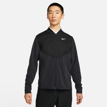 ナイキ NIKE　メンズ 撥水 ツアー エッセンシャル 生地切替 ストレッチ 長袖 パッカブル フルジップ ジャケット DZ5384 010 ブラック/ブラック/ホワイト