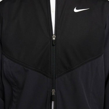 ナイキ NIKE　メンズ 撥水 ツアー エッセンシャル 生地切替 ストレッチ 長袖 パッカブル フルジップ ジャケット DZ5384 010 ブラック/ブラック/ホワイト 詳細3