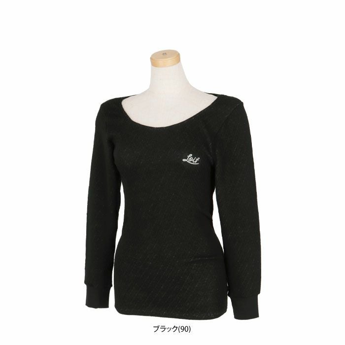 ロイフ Loif　レディースインナー ソルファイバー レイヤーテック キルティング ストレッチ 長袖 クルーネック アンダーシャツ YL1661W 詳細1