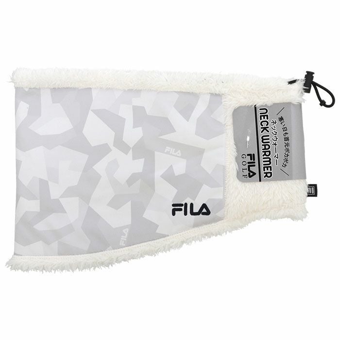 フィラ FILA　メンズ カモフラージュ柄 ネックウォーマー 783-940 OWT オフホワイト　2023年モデル オフホワイト（OWT）