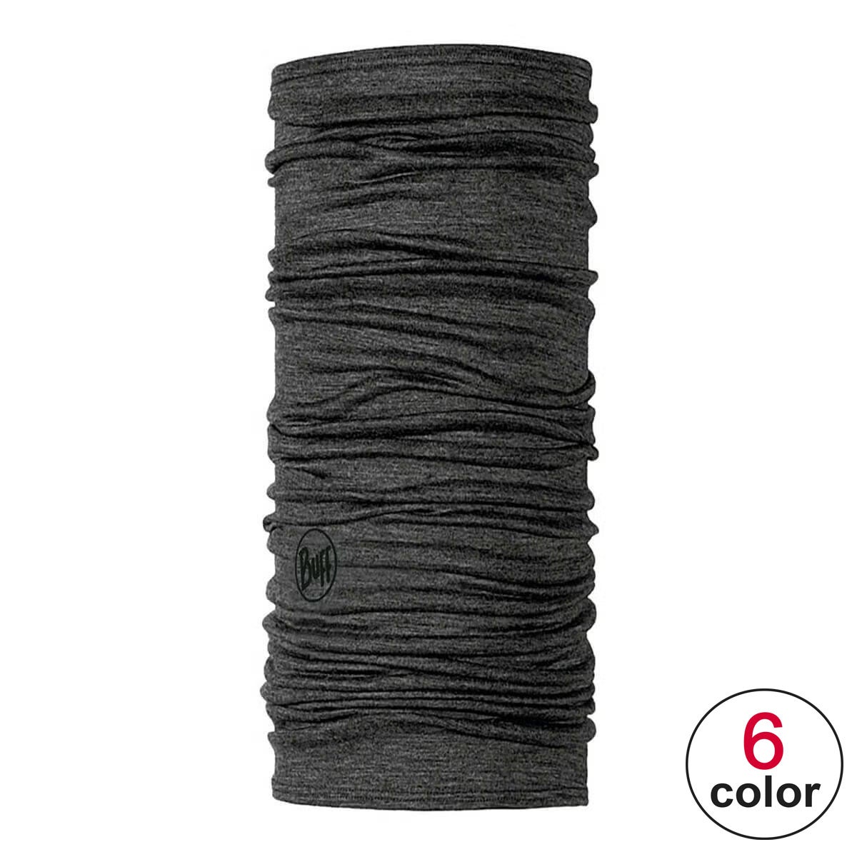 バフ BUFF スキーウェア ネックチューブ メリノウール MERINO LIGHTWEIGHT 2025-2026 ブラック系 商品全体
