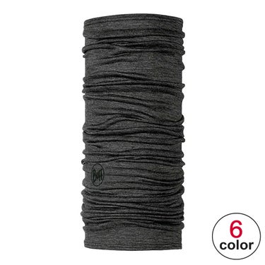 バフ BUFF スキーウェア ネックチューブ メリノウール MERINO LIGHTWEIGHT 2025-2026 ブラック系 商品全体