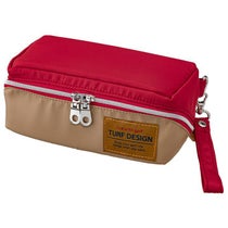 TURF DESIGN ターフデザイン ゴルパカ ポーチ Lサイズ TDGP-BC75L レッド/ベージュ　2023年モデル