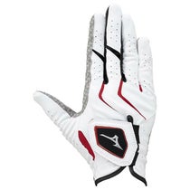 ミズノ MIZUNO　W-GRIP ダブルグリップ 右手用 メンズ ゴルフグローブ 5MJMR401 01 ホワイト×レッド