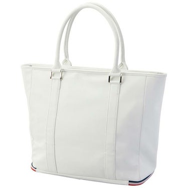 ルコック Le coq sportif　レディース ロゴプリント 二層式 トートバッグ QQCXJA02 WH00 ホワイト　2024年モデル　詳細1