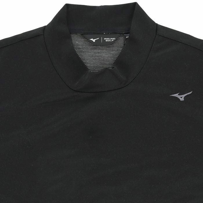 ミズノ MIZUNO　メンズ ロゴ刺繍 ブレスサーモ ストレッチ 長袖 ハイネックシャツ E2JAA550 詳細3