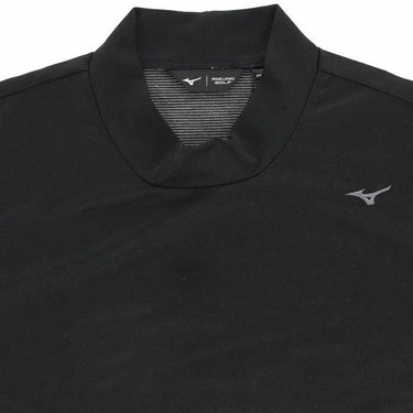 ミズノ MIZUNO　メンズ ロゴ刺繍 ブレスサーモ ストレッチ 長袖 ハイネックシャツ E2JAA550 詳細3