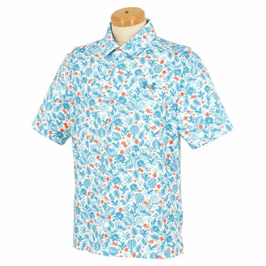 アンダーアーマー UNDER ARMOUR　メンズ UA Playoff 3.0 UVケア ストレッチ 半袖 ポロシャツ 1378677 109 ホワイト/スカイブルー　2024年モデル ホワイト/スカイブルー（109）