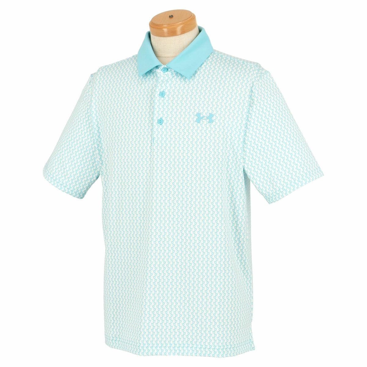 アンダーアーマー UNDER ARMOUR　メンズ UA Playoff 3.0 UVケア ストレッチ 半袖 ポロシャツ 1378677 914 スカイブルー/ホワイト　2024年モデル スカイブルー/ホワイト（914）
