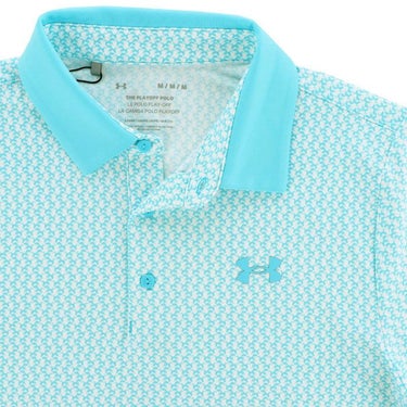アンダーアーマー UNDER ARMOUR　メンズ UA Playoff 3.0 UVケア ストレッチ 半袖 ポロシャツ 1378677 914 スカイブルー/ホワイト　2024年モデル 詳細3