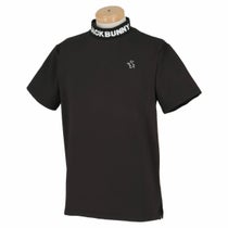 ジャックバニー Jack Bunny!!　メンズ ロゴジャガード ドビーストレッチ リブ衿 半袖 モックネックシャツ 262-4167221　2024年モデル