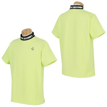 ジャックバニー Jack Bunny!!　メンズ ロゴジャガード ドビーストレッチ リブ衿 半袖 モックネックシャツ 262-4167221　2024年モデル 詳細2