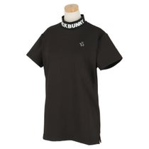 ジャックバニー Jack Bunny!!　レディース ロゴジャガード ドビーストレッチ リブ衿 半袖 モックネックシャツ 263-4167222　2024年モデル