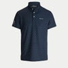 RLX GOLF　メンズ テーラード フィット RLXプリント 半袖 ポロシャツ MNXGKNI1N820472　2024年モデル NAVY（410）