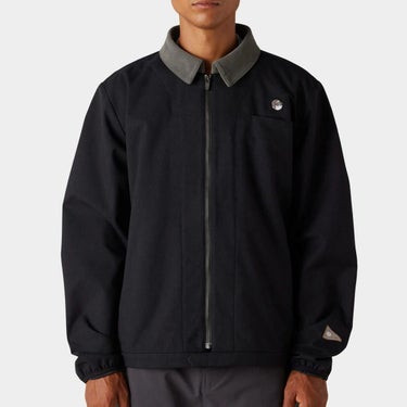 686 X MALBON 撥水 ロゴワッペン ストレッチ 長袖 2WAY フルジップ ジャケット M3FAJKT173 BLACK BLACK　詳細1