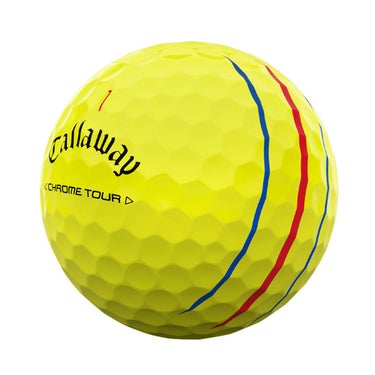 キャロウェイ　クロム ツアー トリプルトラック 2024年モデル　ゴルフボール　1ダース（12球入り） イエロー 詳細3