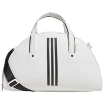 アディダス adidas　レディース スリーストライプス ボストンバッグ IKK33 IK7403 ホワイト　2024年モデル