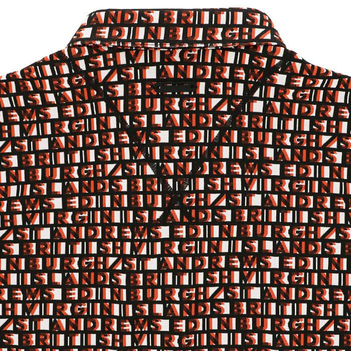 セントアンドリュース St ANDREWS　メンズ 総柄 ロゴジャガード 半袖 ポロシャツ 042-4160253　2024年モデル 詳細4