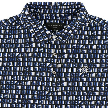 セントアンドリュース St ANDREWS　レディース 総柄 ロゴジャガード 半袖 ポロシャツ 043-4160254　2024年モデル 詳細3