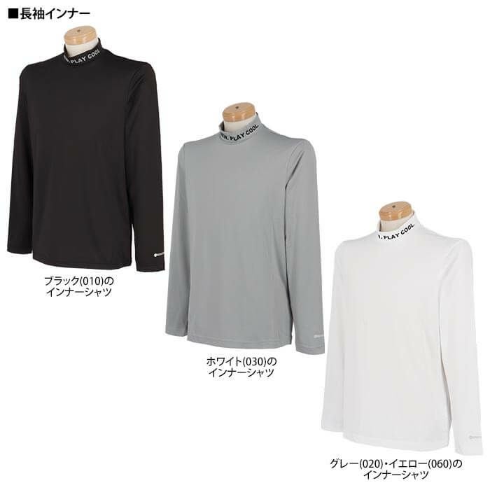 ピン PING メンズ ロゴプリント 総柄 半袖 リブ衿 ポロシャツ ＆ 長袖