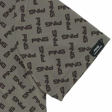 ピン PING　メンズ ロゴプリント 総柄 半袖 リブ衿 ポロシャツ ＆ 長袖 ハイネック インナーシャツ 621-4160209　2024年モデル 詳細5