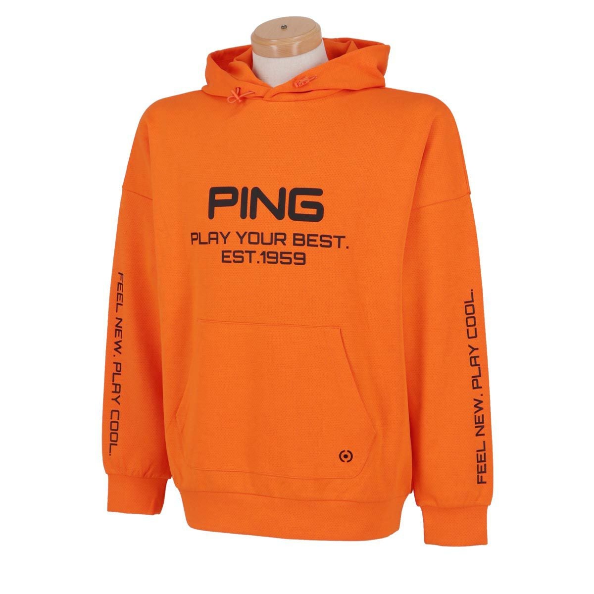 ピン PING メンズ ロゴプリント ダンボールニット 長袖 ドロップ