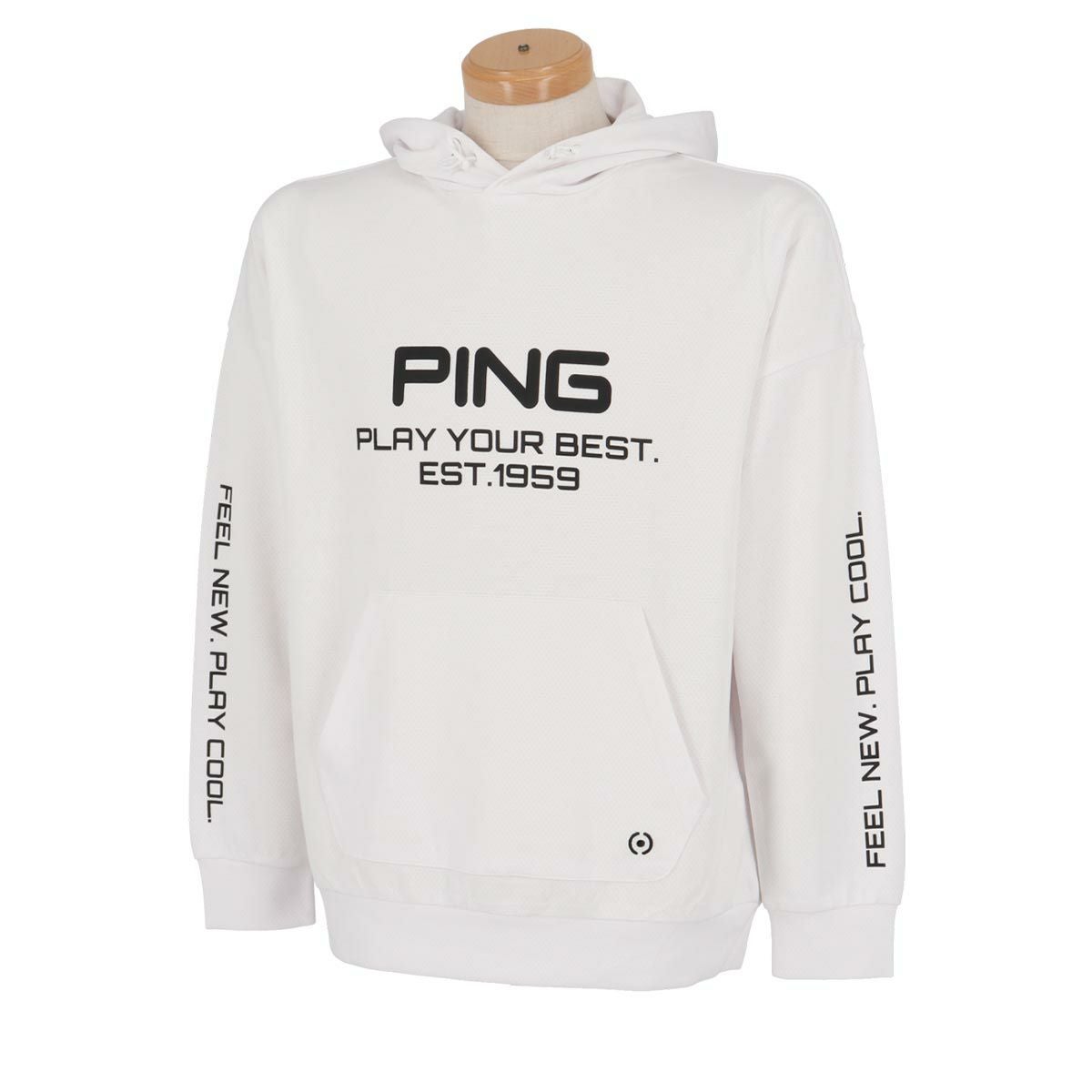 ピン PING メンズ ロゴプリント ダンボールニット 長袖 ドロップ