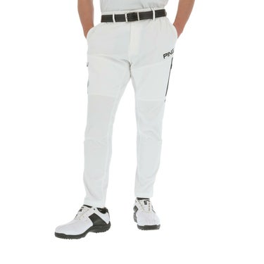 ピン PING　メンズ コーデュラ テーパード ロングパンツ 621-4131105　2024年モデル ホワイト（030）