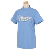 ピン PING　レディース UVカット ロゴデザイン Mr.PING バックプリント 半袖 ハイネックシャツ 622-4167212　2024年モデル