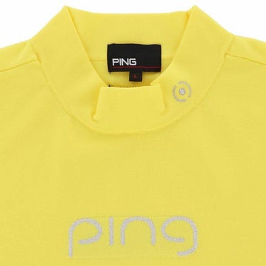 ピン PING　レディース Mr.PING ジャカード ラメ糸 半袖 ハイネックシャツ 622-4172204　2024年モデル 詳細3